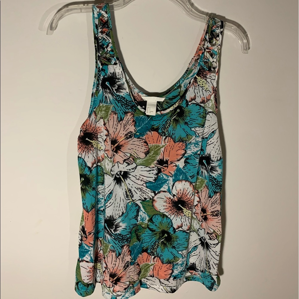 Silky flowery flowy tank